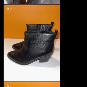 Faux leather, ankle boots